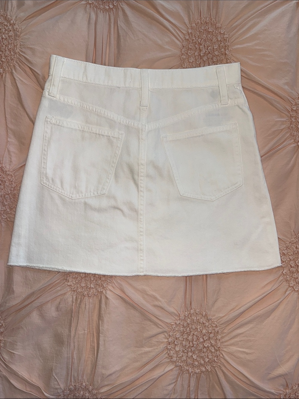 Madewell White Denim A-Line Skirt - Picture 5 of 12